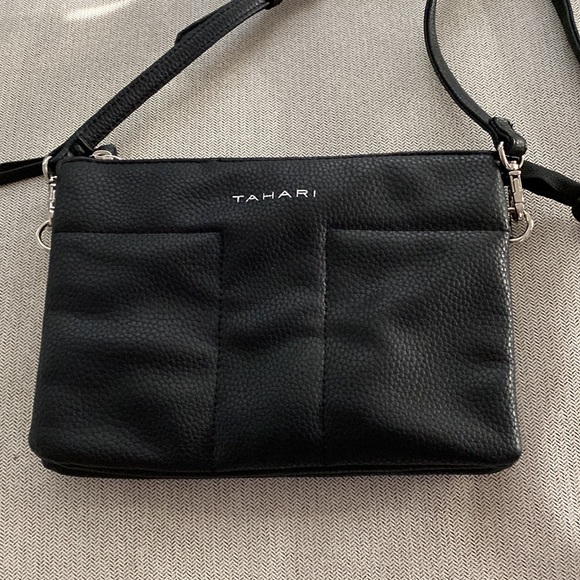 Tahari black crossbody purse - Picture 2 of 6